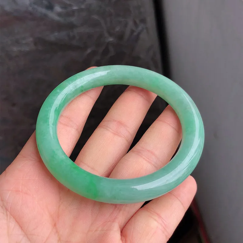 Natural Jade Bangle Jadeite Bangle Internal Diameter 55.6mm NBE085