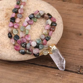 Natural Rainbow Fluorite Mara Necklace Beads