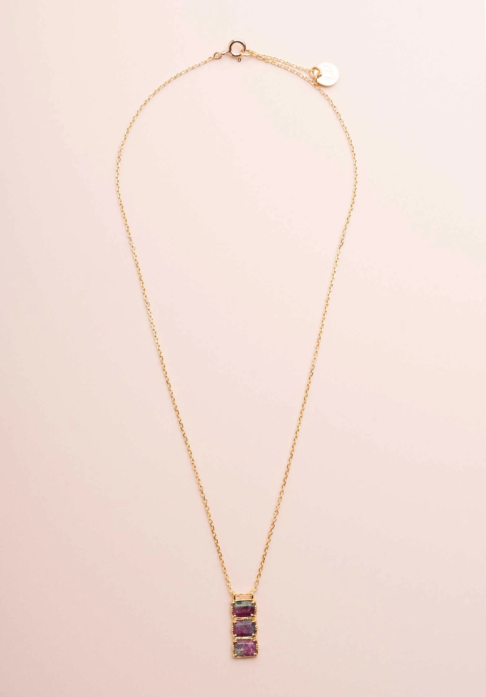 Necklace Rc731 Ruby-Zoisite