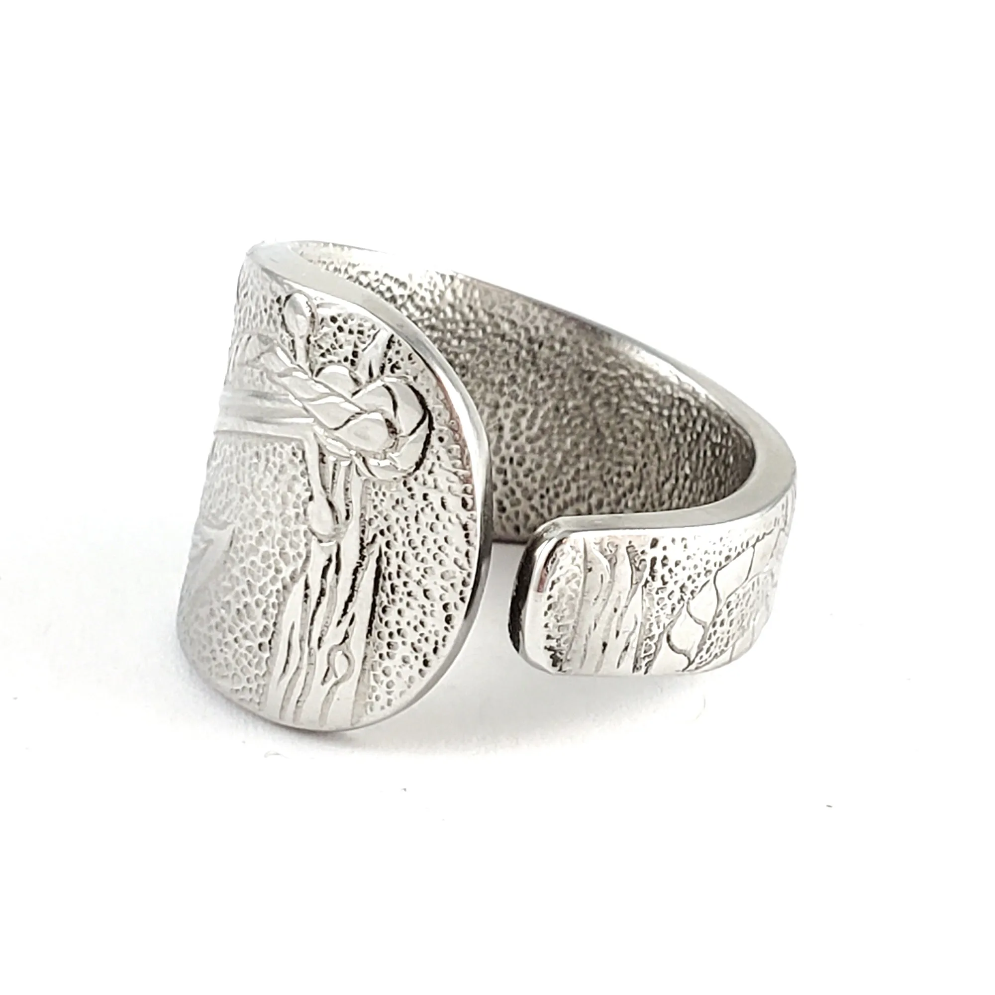 Old Harbor Anchor Stainless Steel Spoon Ring