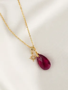 Olivia Necklace Set | Ruby