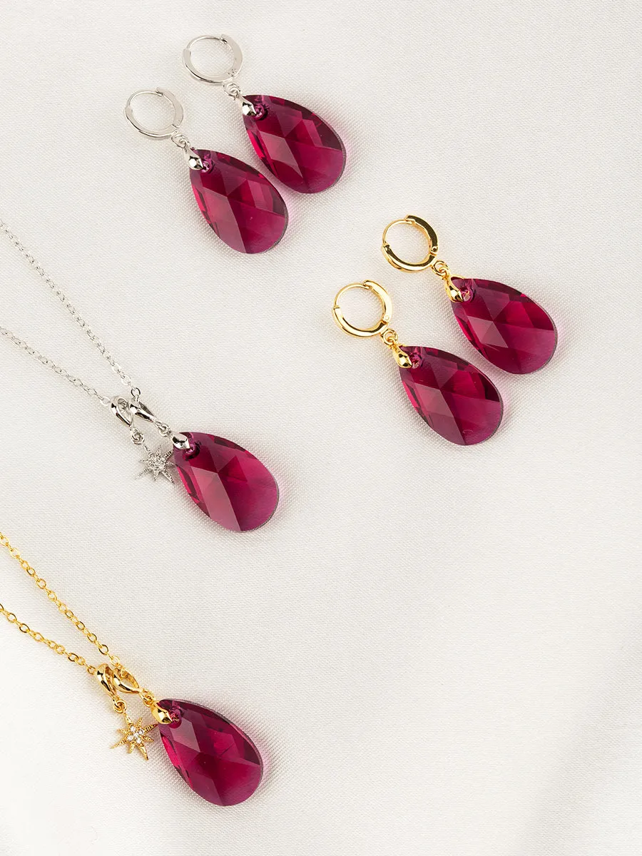 Olivia Necklace Set | Ruby