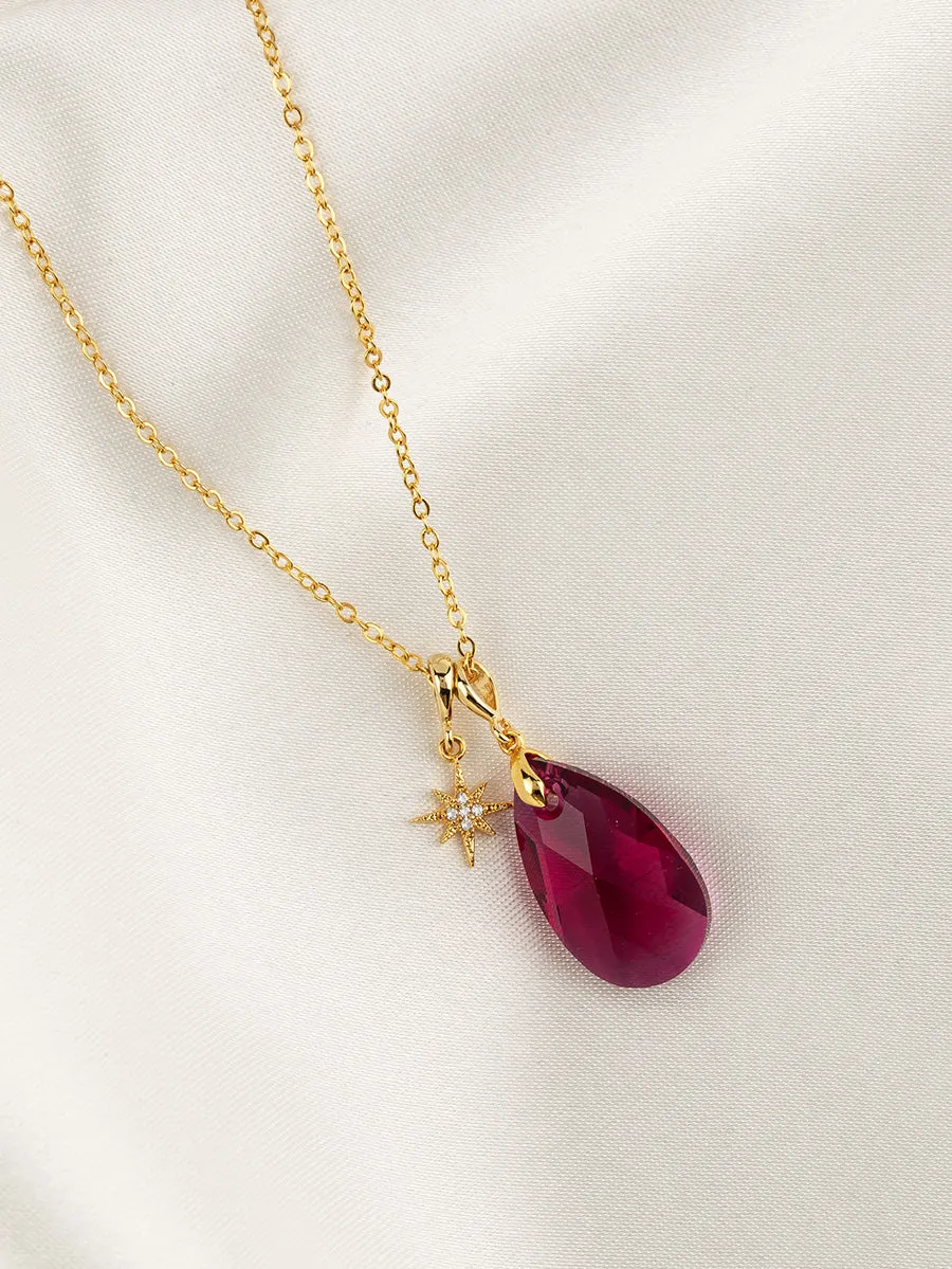Olivia Necklace Set | Ruby