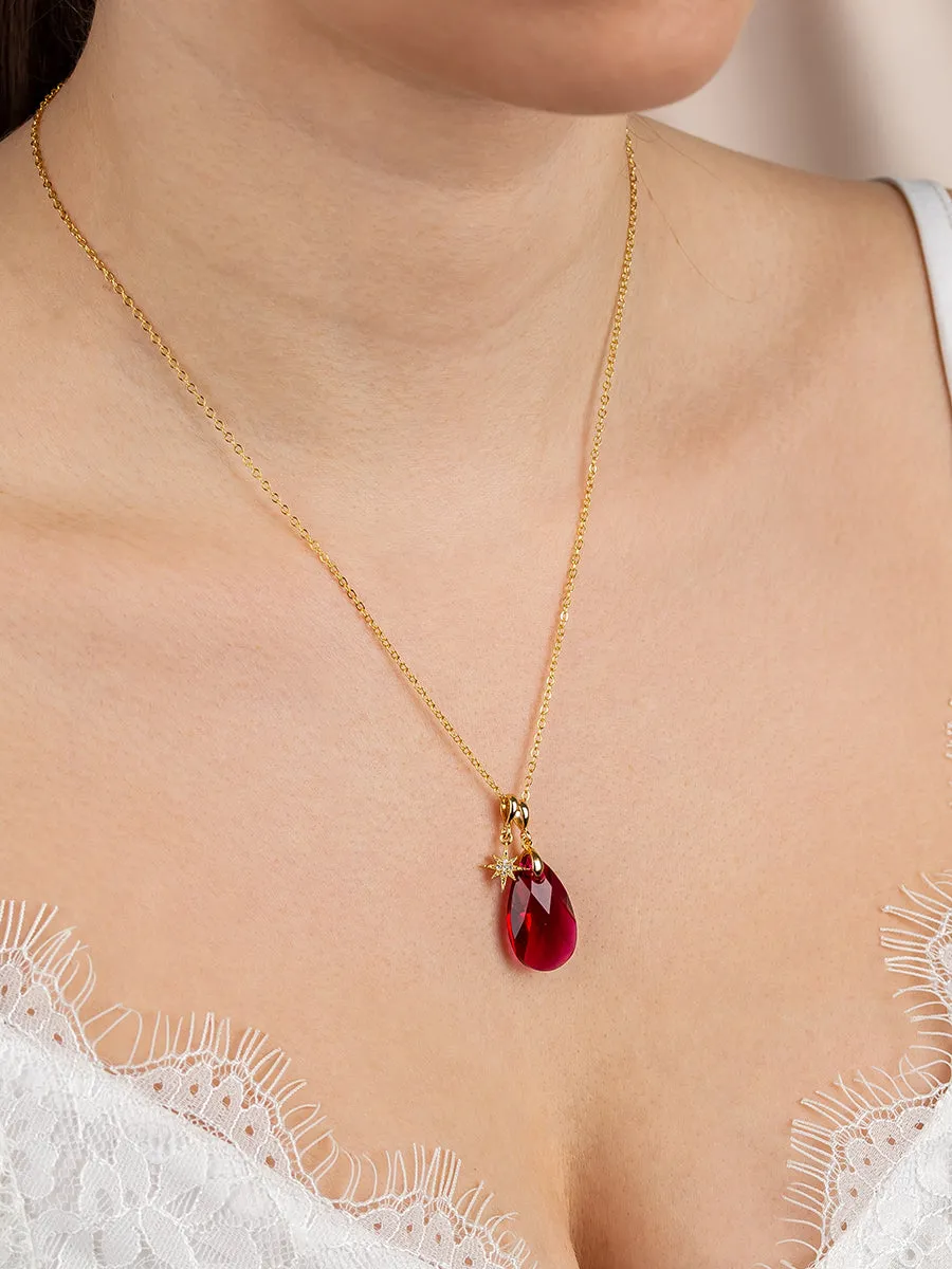 Olivia Necklace Set | Ruby