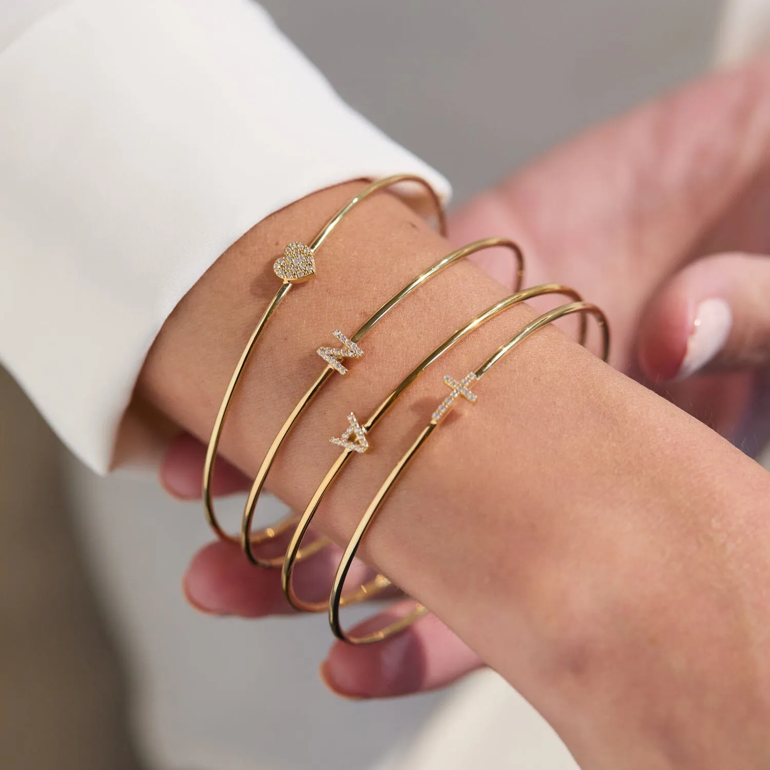 Pavé Cross Bangle
