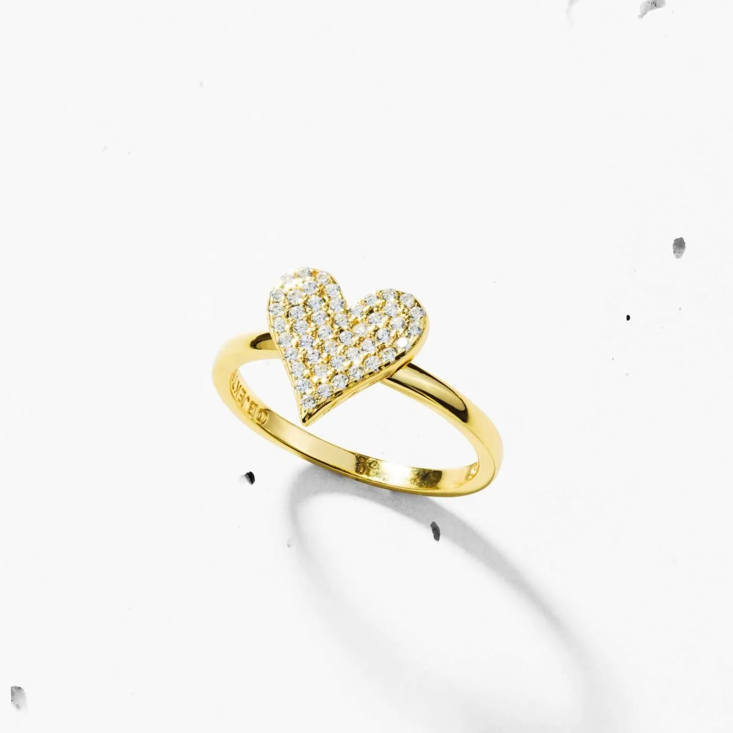 Pave Heart Ring