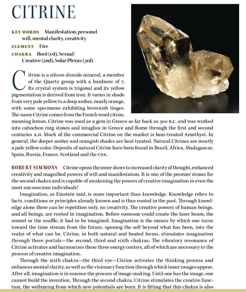 Pure Citrine Quartz Abundance Crystal 'Collectors Quality' A   