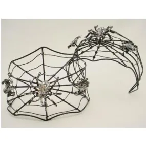 "Spiderweb Black Web Bangle - Edgy And Bold Jewelry"
