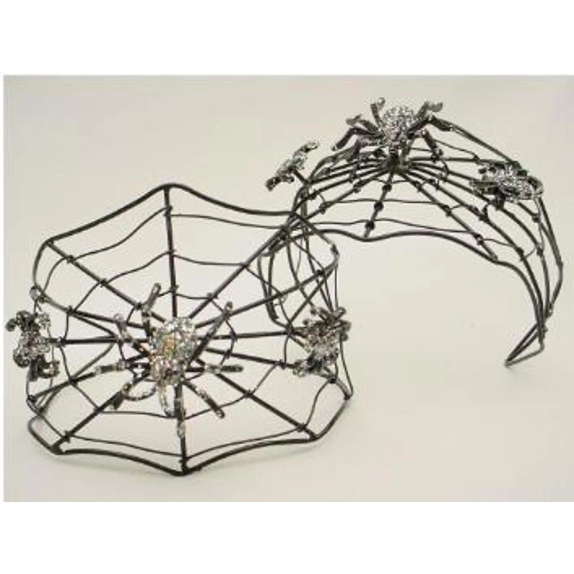 "Spiderweb Black Web Bangle - Edgy And Bold Jewelry"