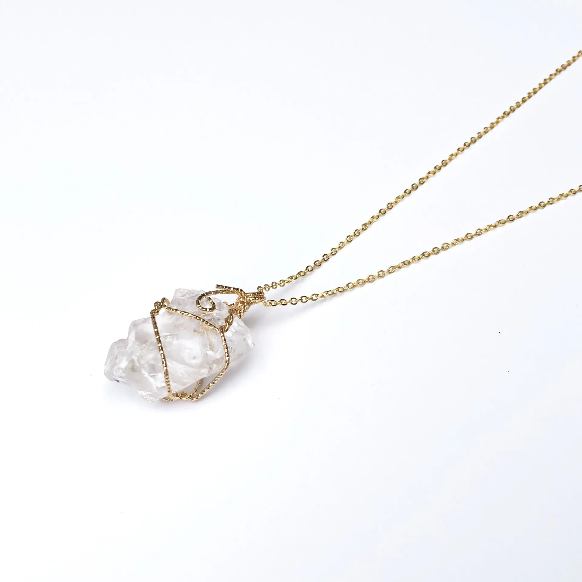 Raw Stone Crystal Necklace - LAST CHANCE/FINAL SALE