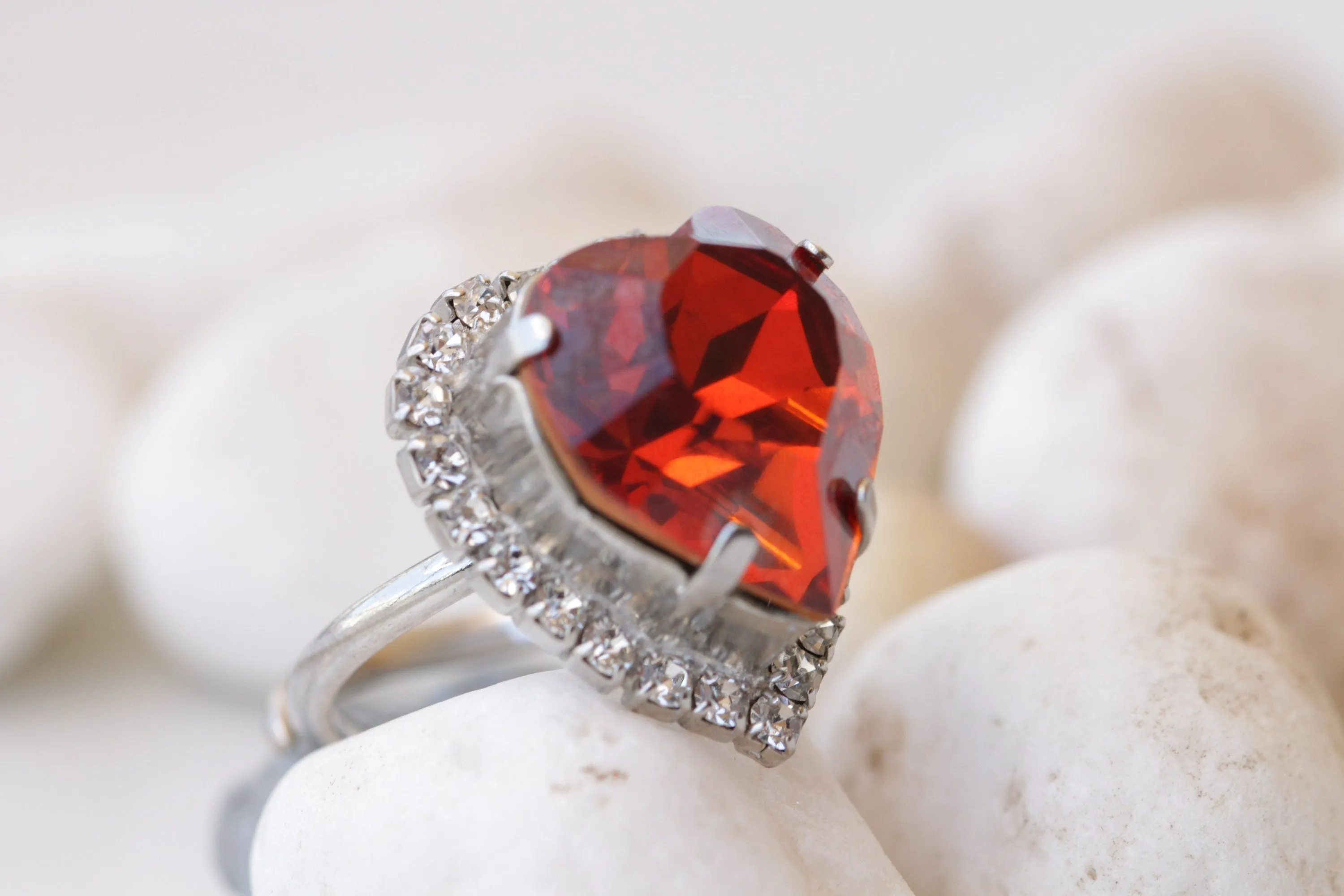 RED HEART RING