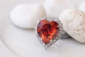 RED HEART RING