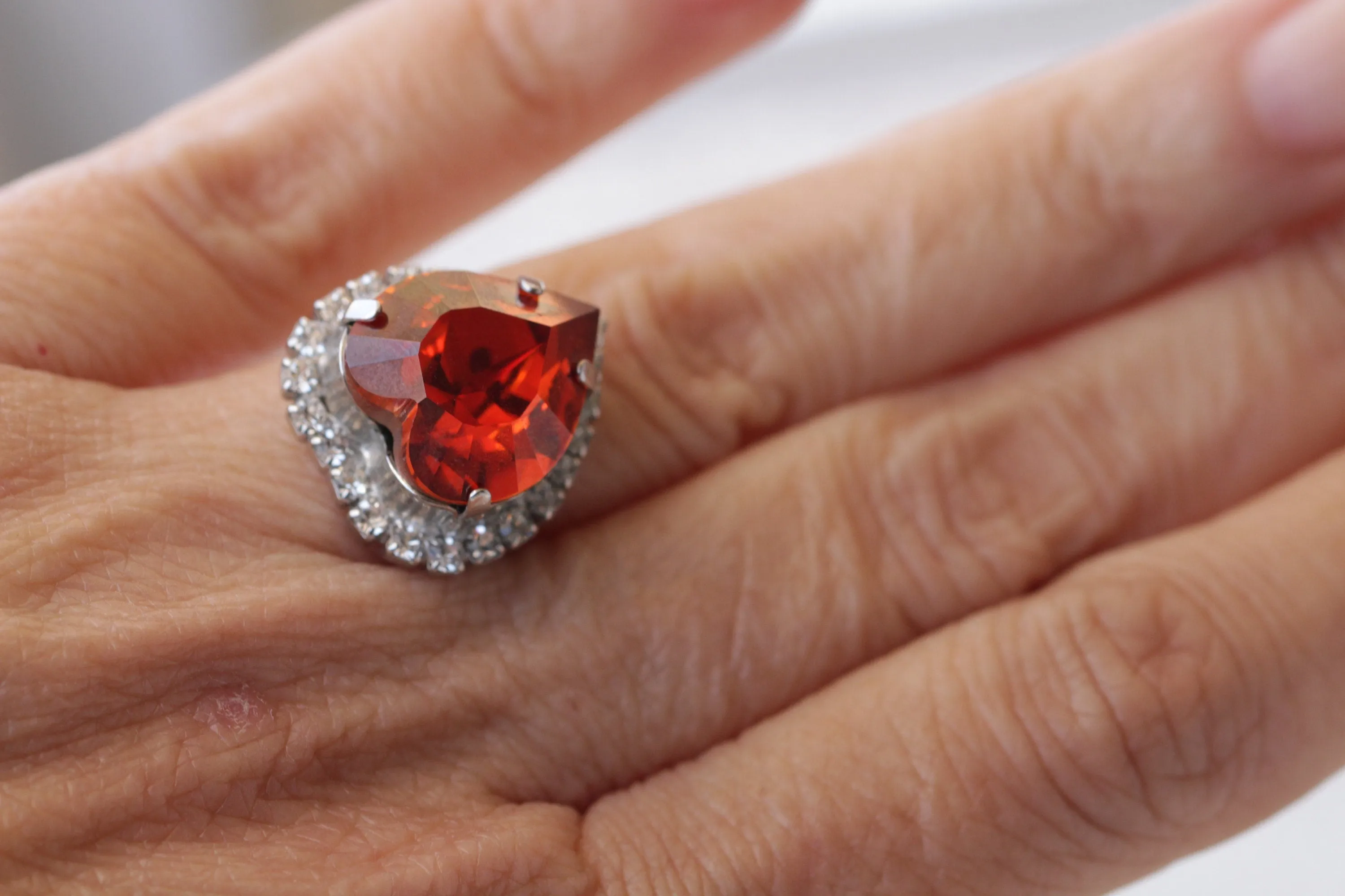 RED HEART RING