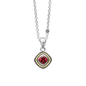 Rhodolite Garnet Pendant Necklace