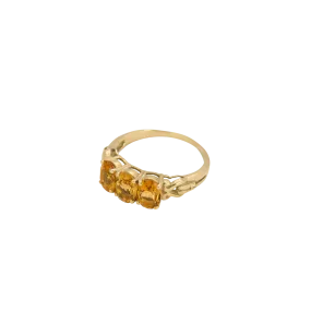 Rose Citrine Ring 14K