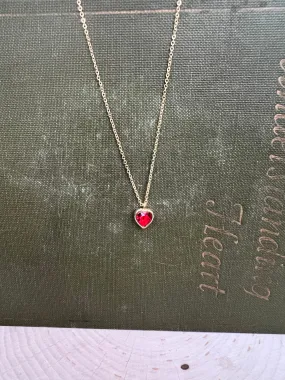 Ruby Heart Necklace
