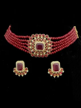 Ruby Red Choker