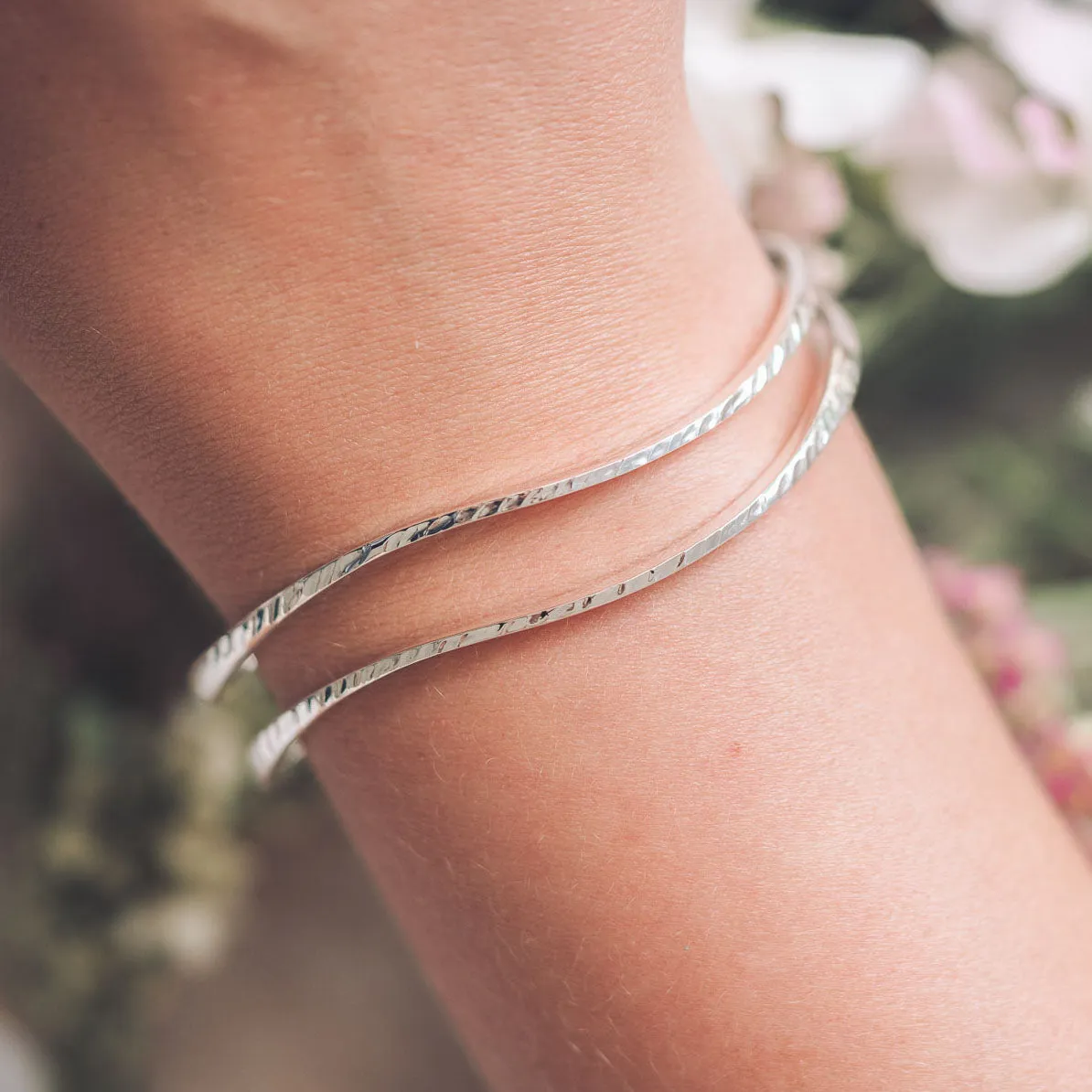 Samantha Silver Bangle
