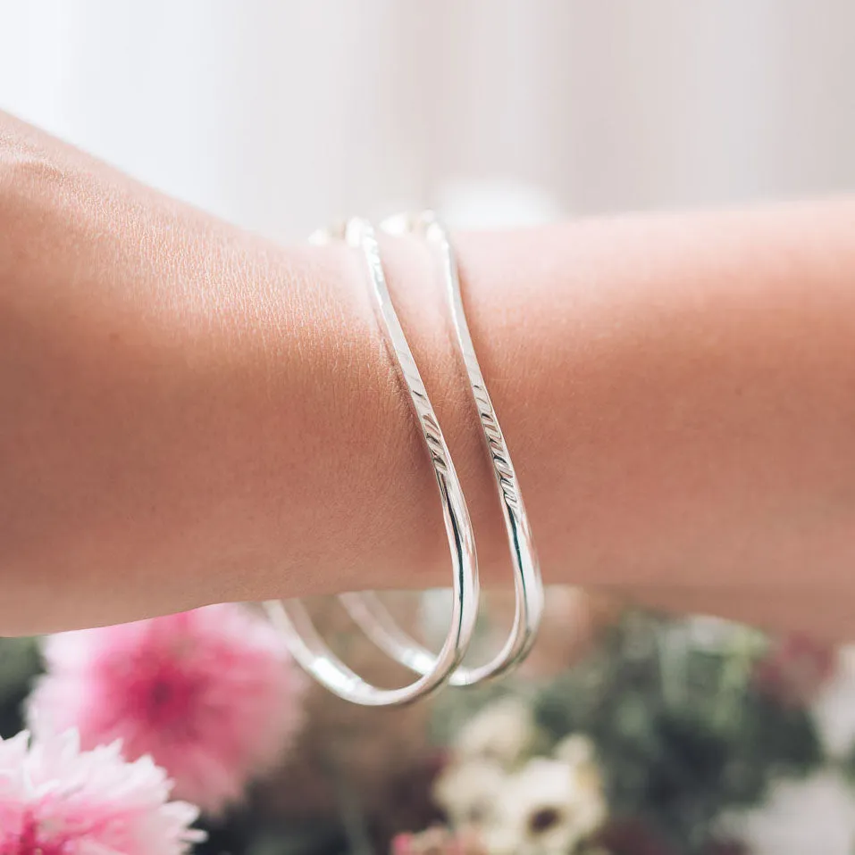Samantha Silver Bangle