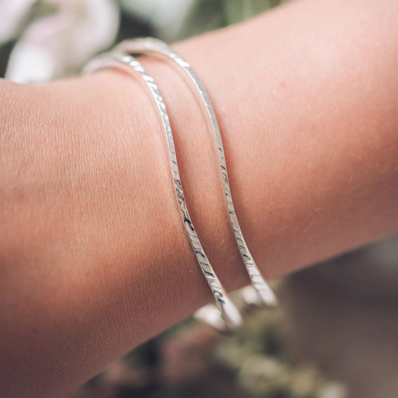 Samantha Silver Bangle