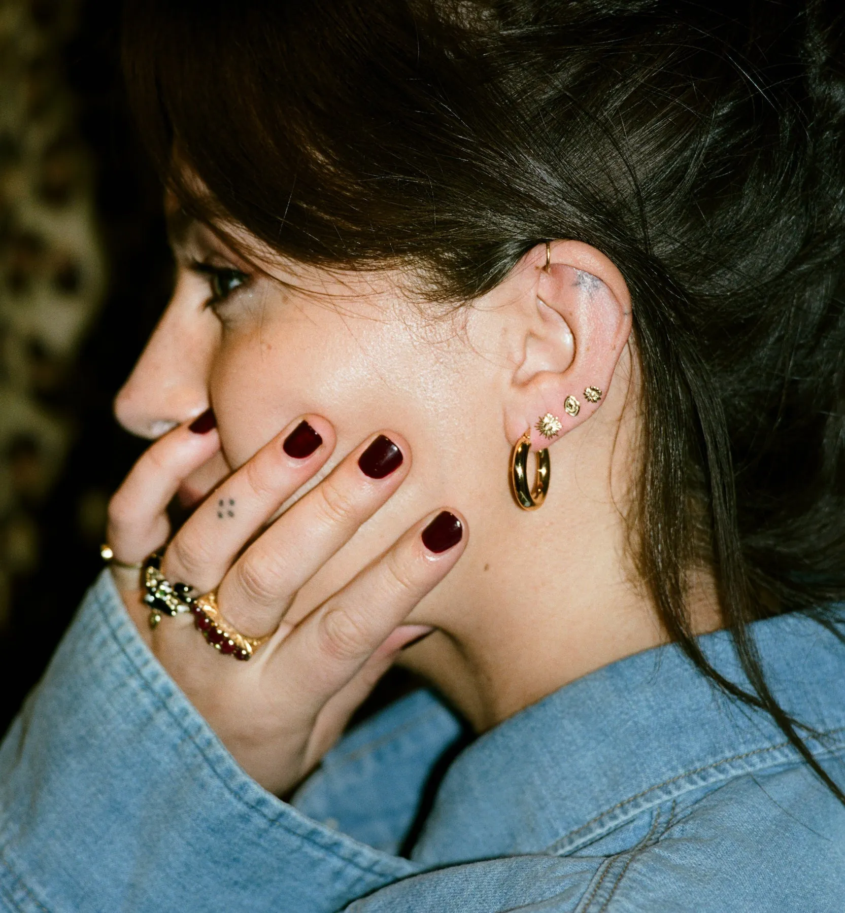 Single Aurora Stud Earring 14K