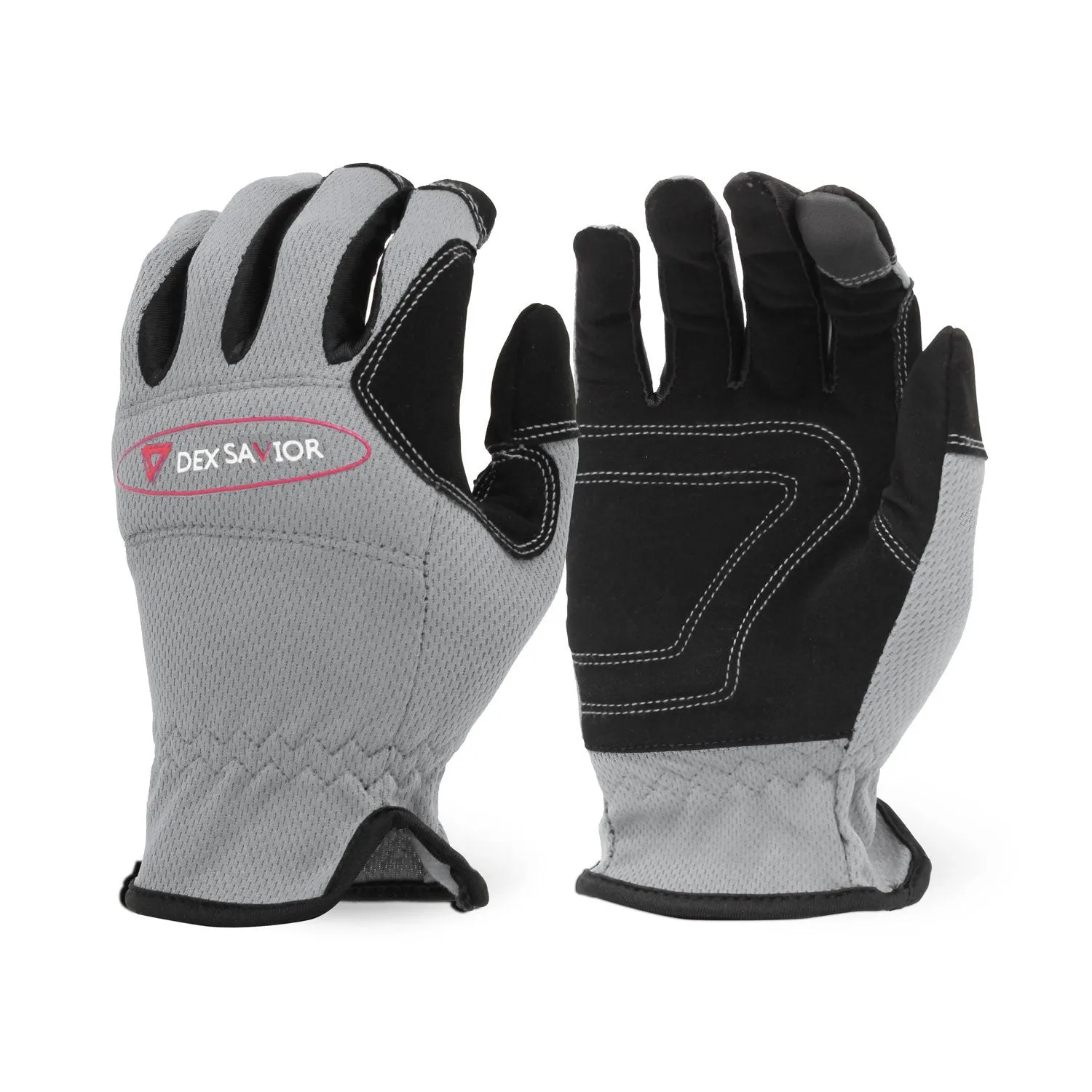 Single Pair - Dex Savior Gray Mechanic Work Glove