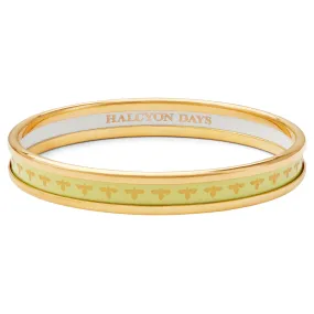Skinny Bee Buttercup & Gold Enamel Bangle