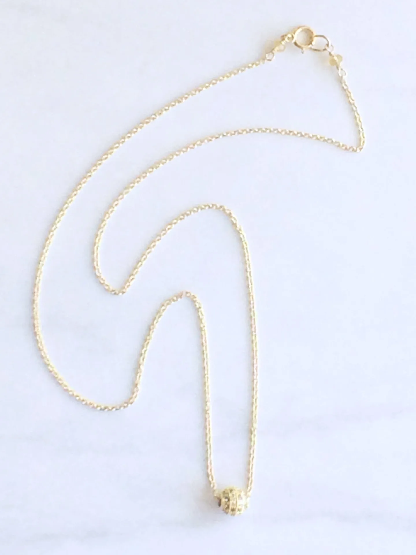 Sparkle Bead Necklace Silver