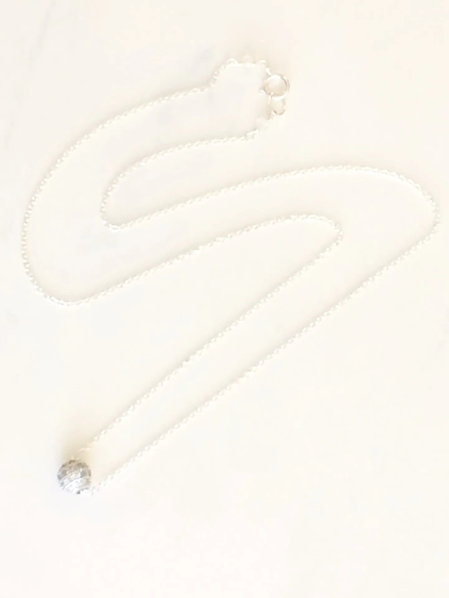 Sparkle Bead Necklace Silver