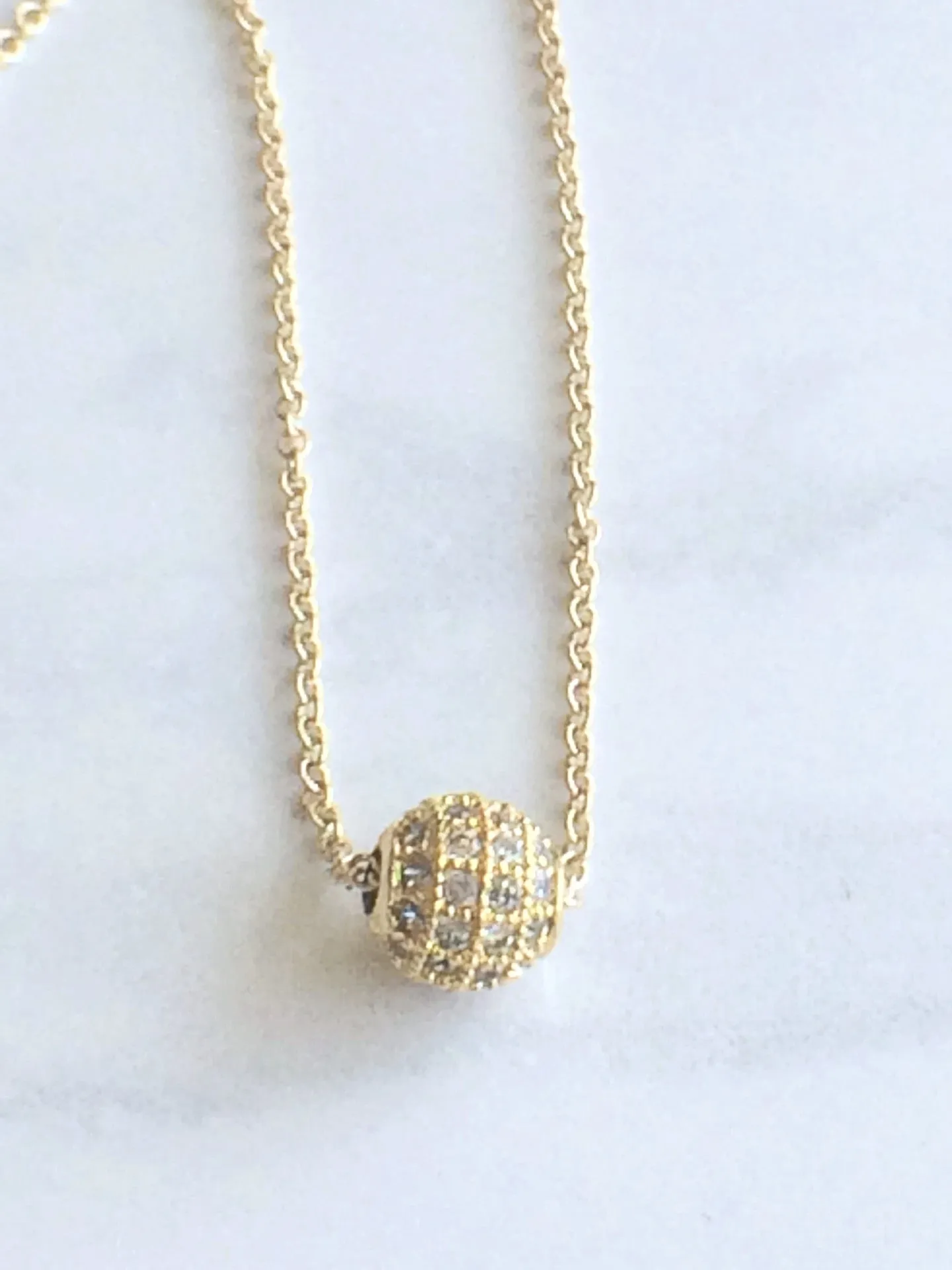 Sparkle Bead Necklace Silver