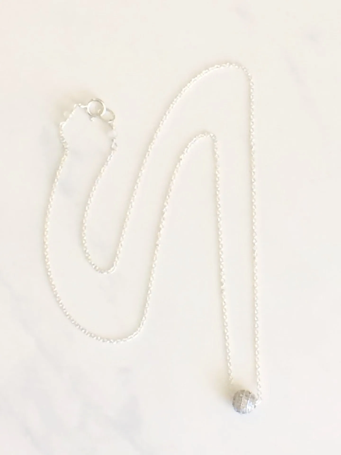 Sparkle Bead Necklace Silver