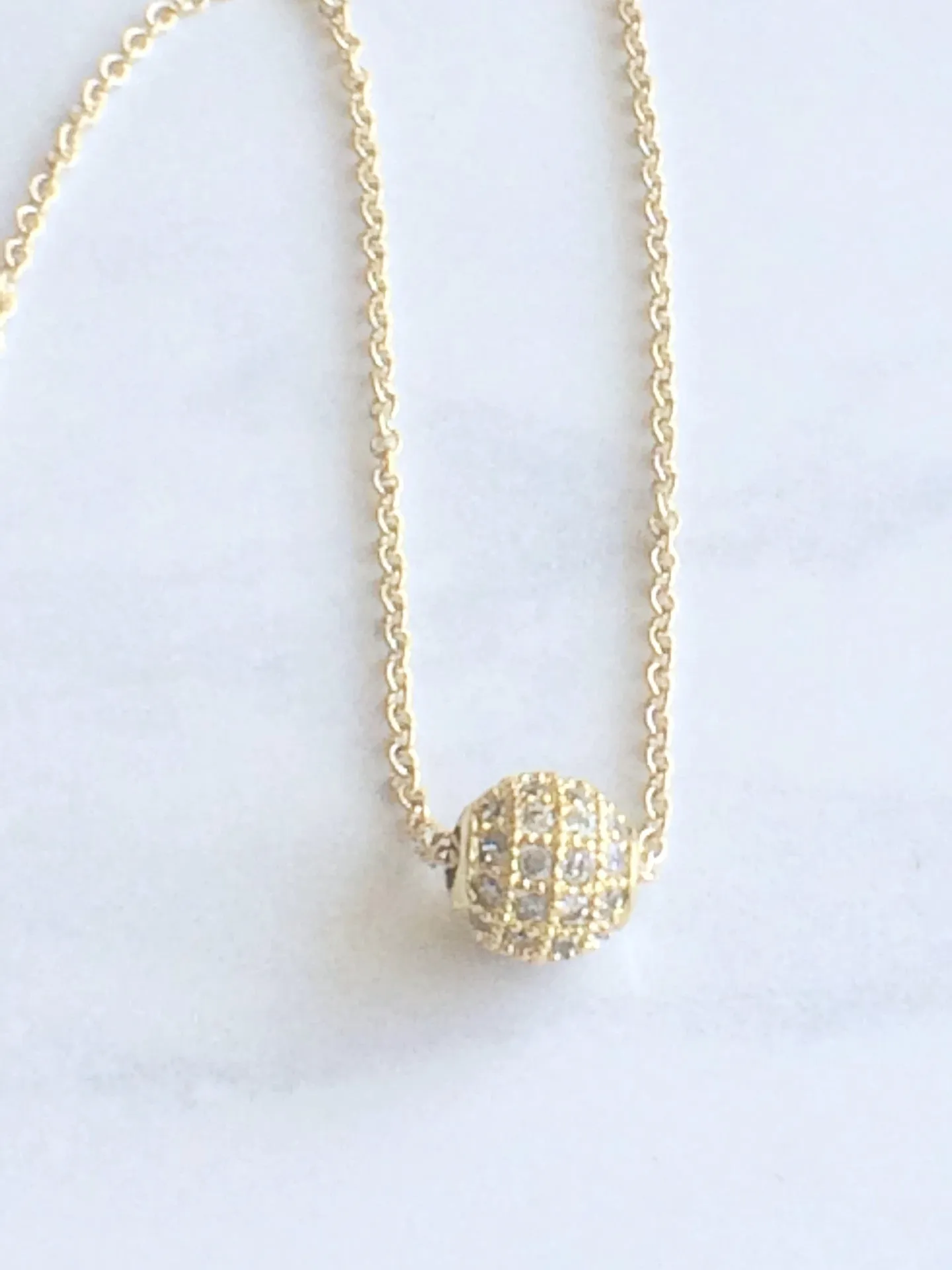 Sparkle Bead Necklace Silver