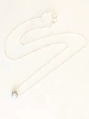 Sparkle Bead Necklace Silver