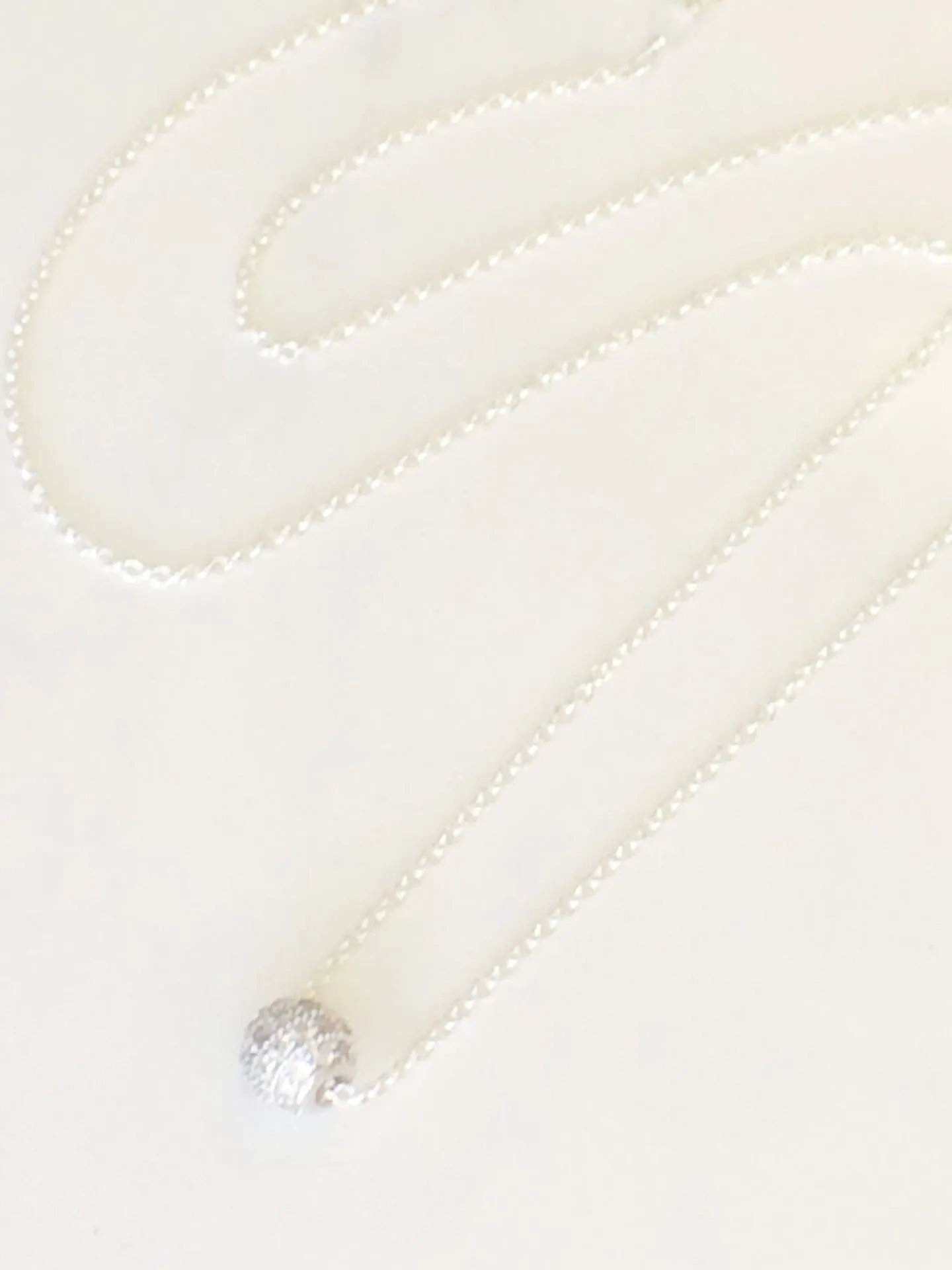 Sparkle Bead Necklace Silver