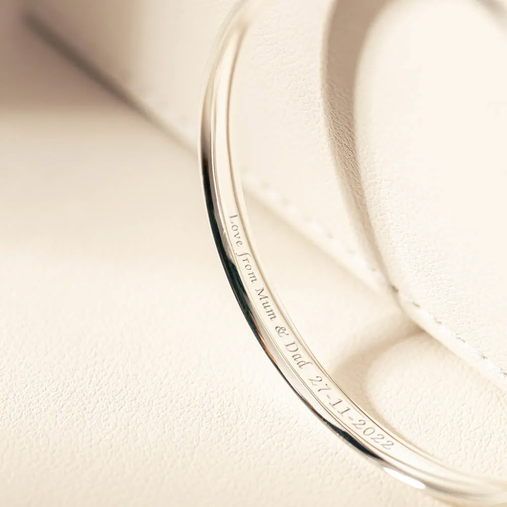 Sterling Silver Baby Bangle