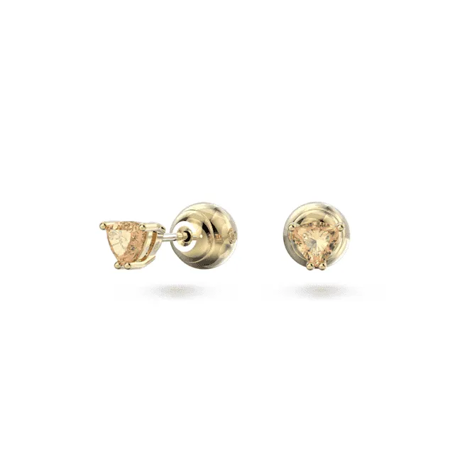 Stilla Stud Orange Gold-tone Plated Earrings 5639116