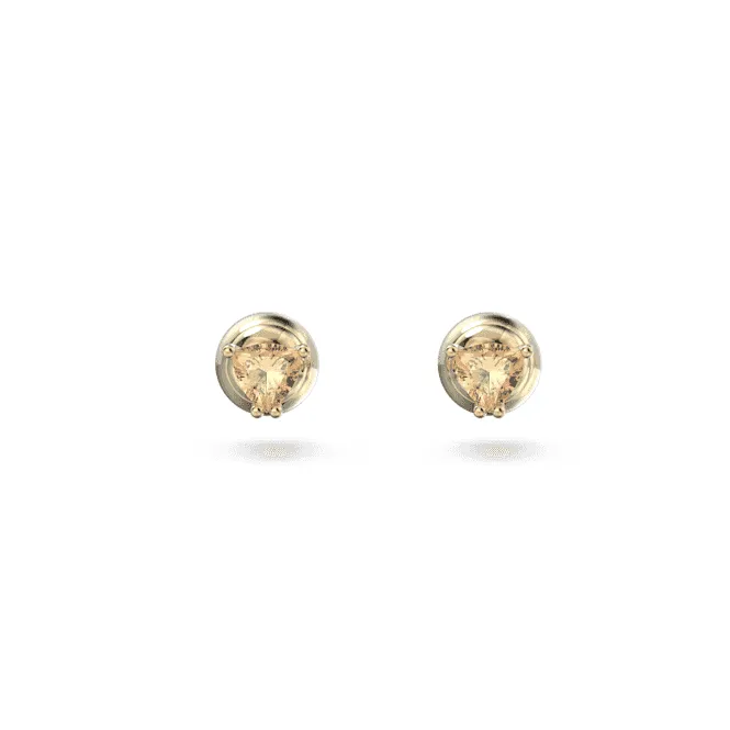 Stilla Stud Orange Gold-tone Plated Earrings 5639116