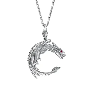 StingHD Dragon's Gaze: Carved Mastery with Fiery Ruby Eyes