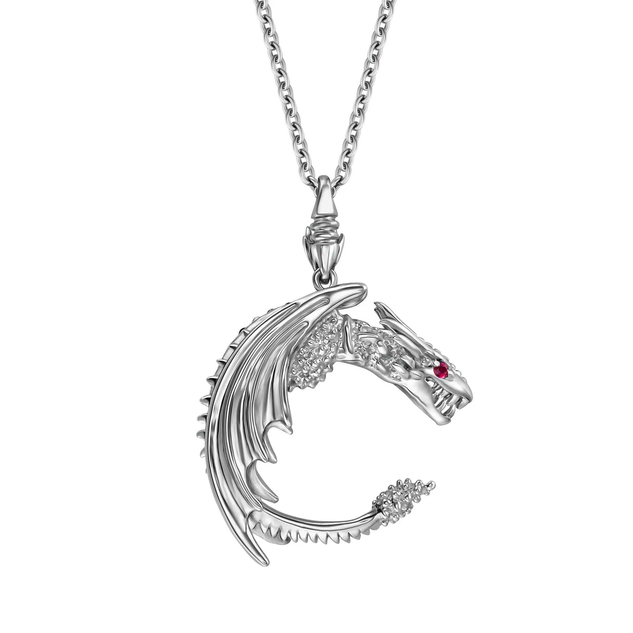 StingHD Dragon's Gaze: Carved Mastery with Fiery Ruby Eyes