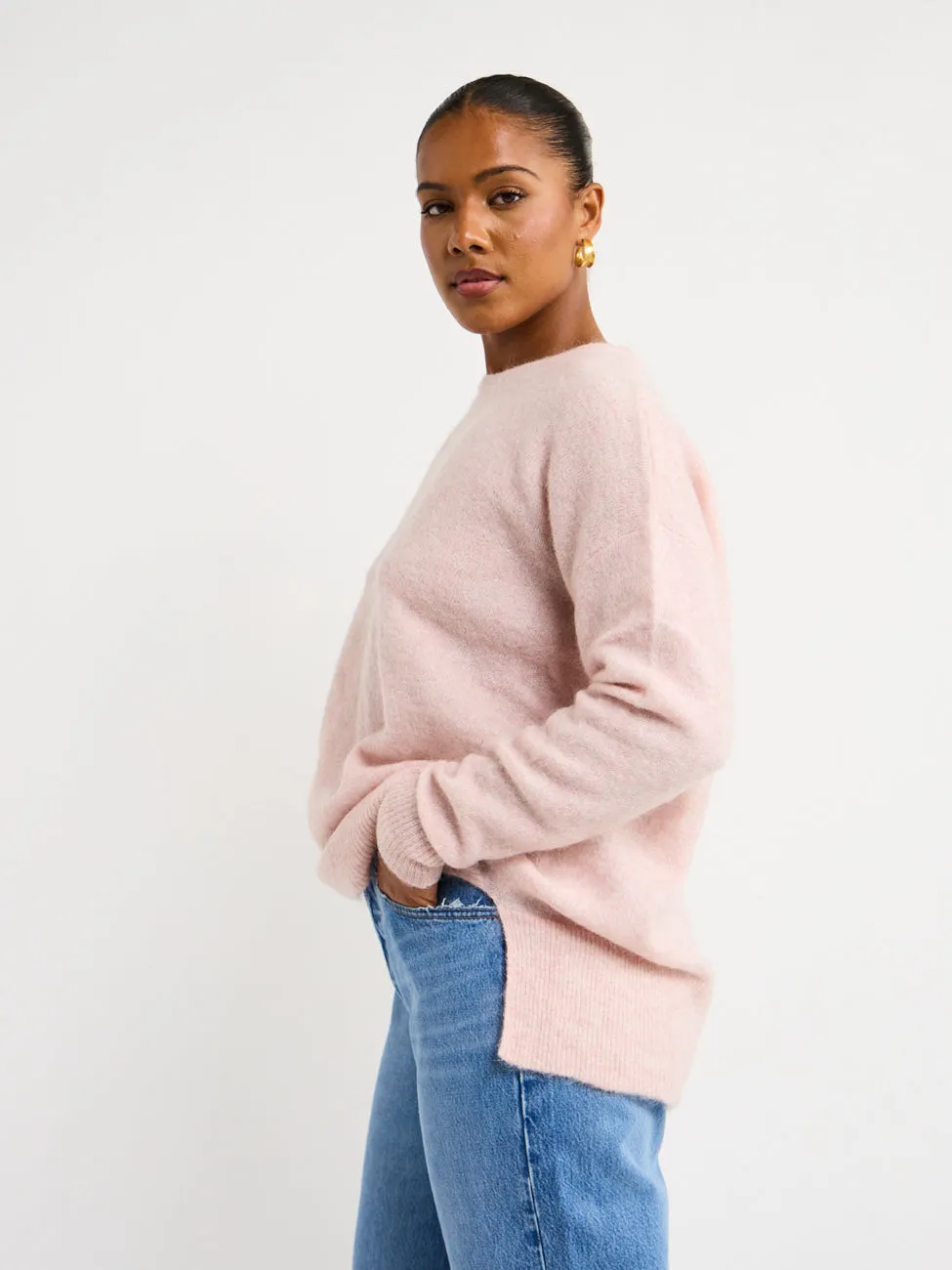 Suboo Mollie Knit Jumper in Light Pink