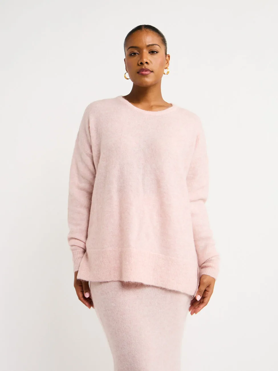 Suboo Mollie Knit Jumper in Light Pink