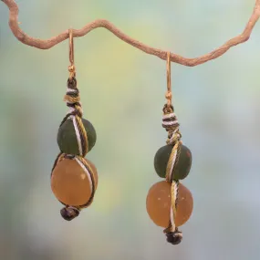 Summer Fields Modern Recycled Glass Dangle Earrings