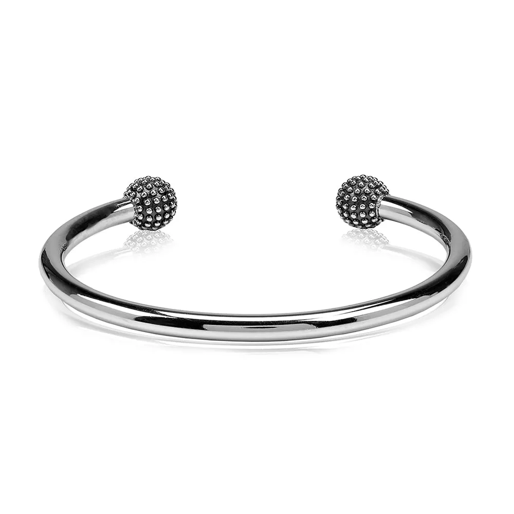 Textured Open Cuff Bangle