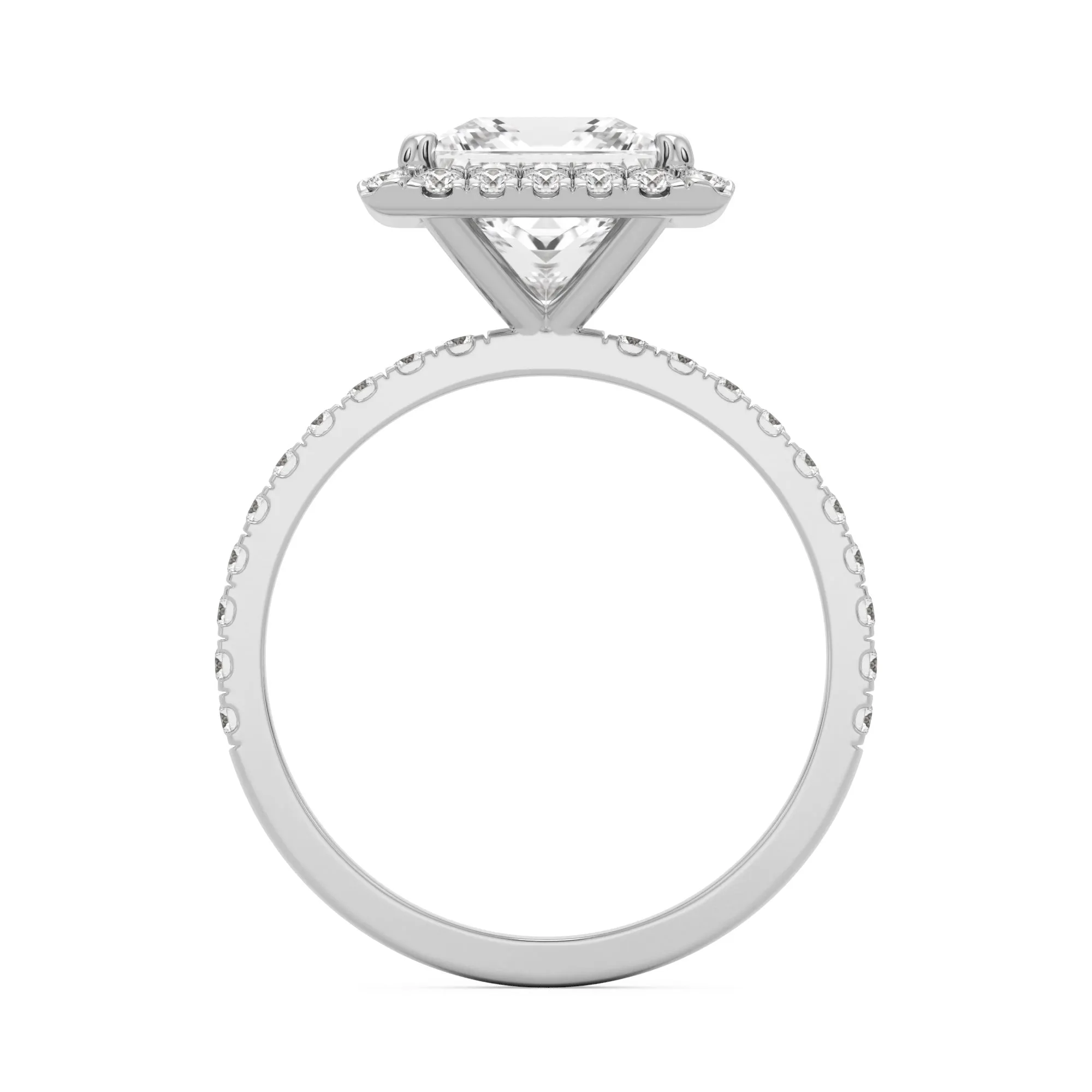 The Princess Halo Pavé