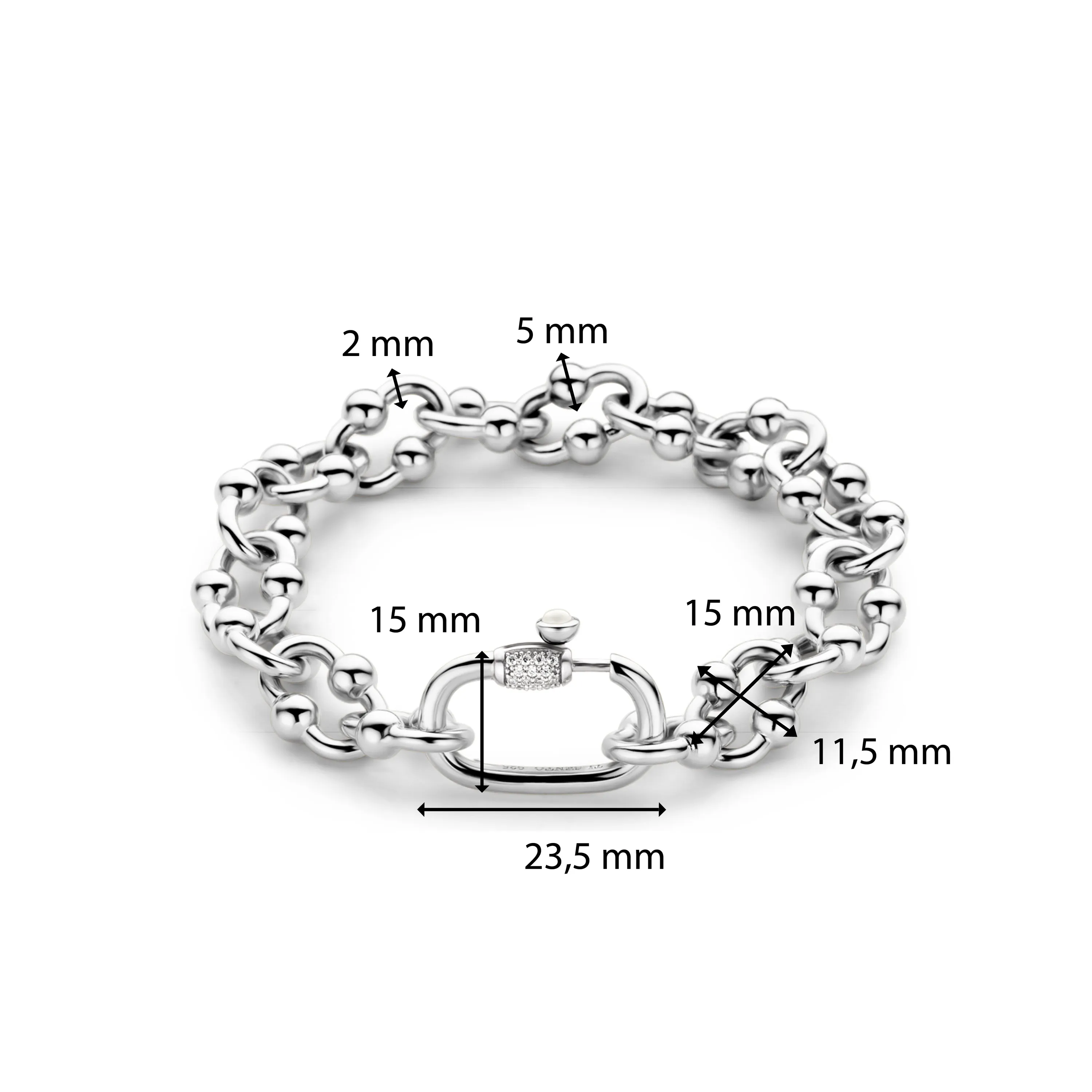 TI SENTO Bracelet 23016SI