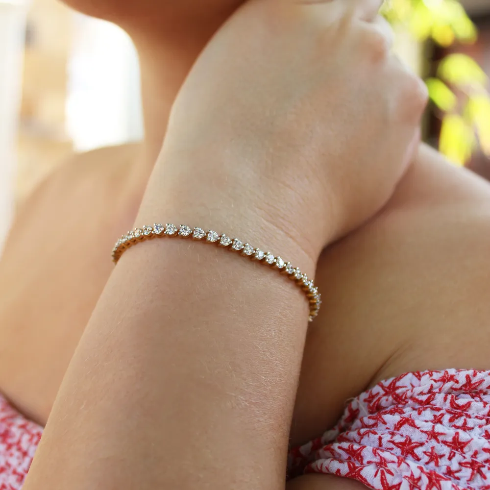 Tiffany Style Tennis Bracelet