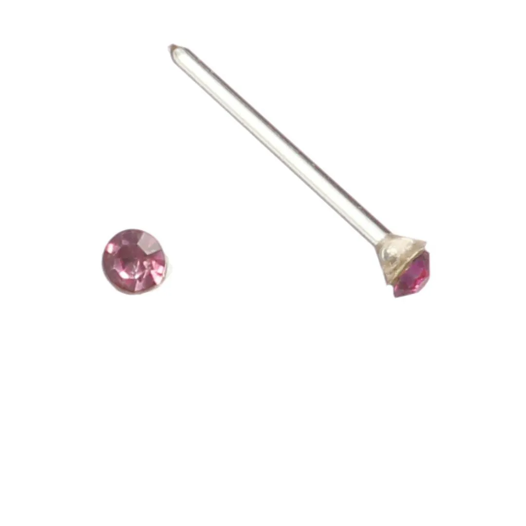 Tiny Rhinestones Studs Hypoallergenic Earrings for Sensitive Ears Made with Plastic Posts