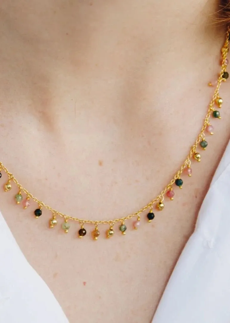 Tourmaline Charm Necklace