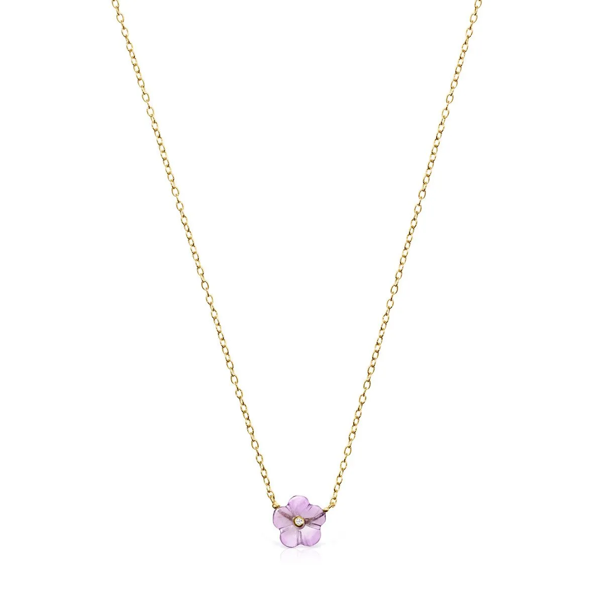 Tous Vita Necklace in Gold with Amethyst and Diamond 918532030