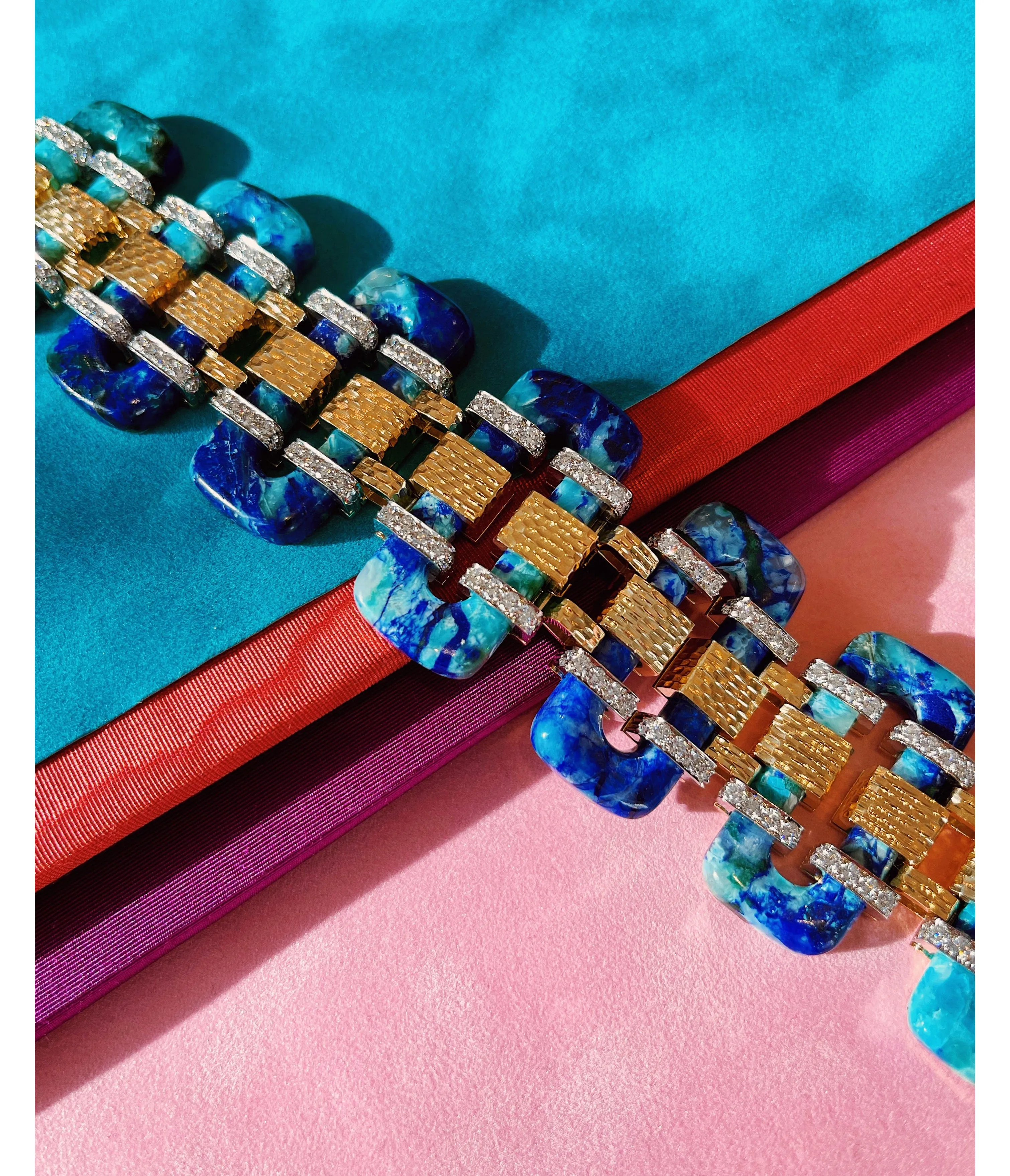 Tread Bracelet, Azurmalachite